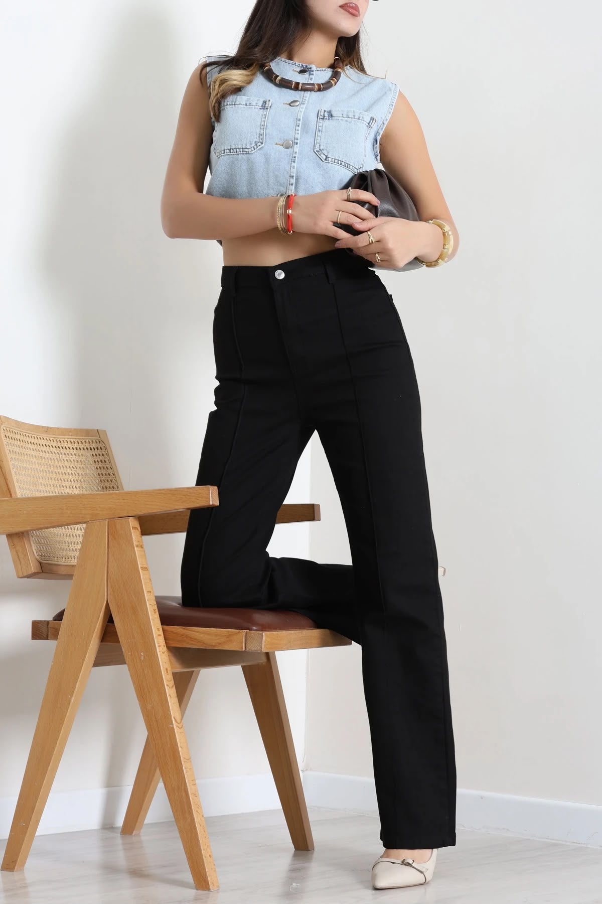 Çimalı Cepsiz Jean ( Seriler 8'li )